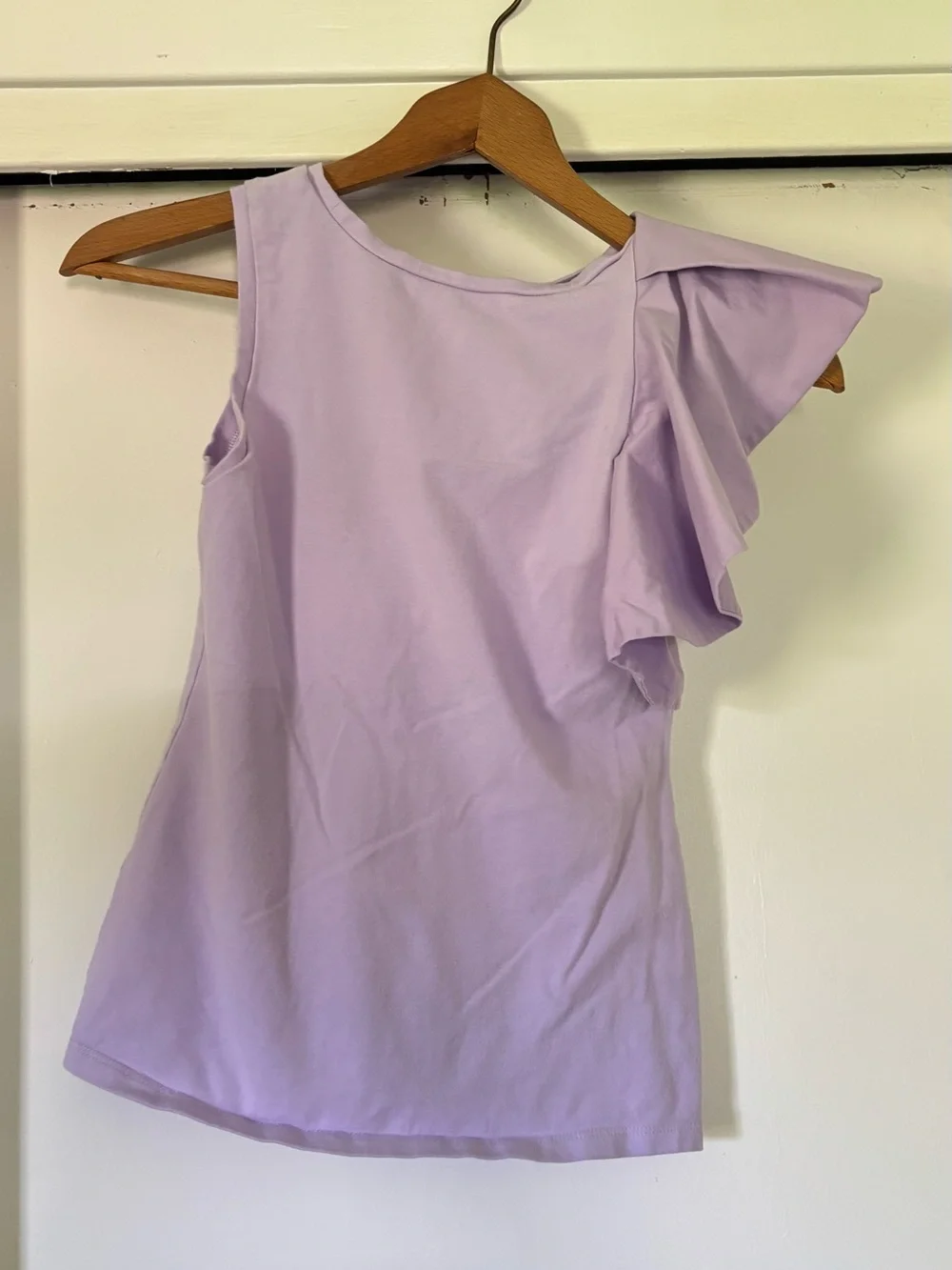 Habitual Kid Purple Tank with Ruffle Sleeve Size 12